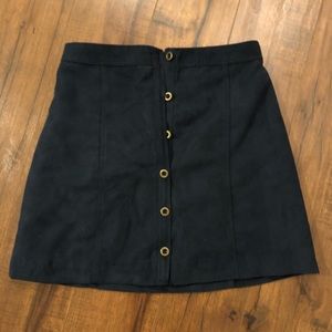 Hollister 00 suede blue skirt